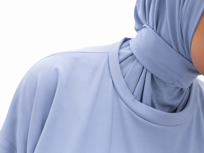 HAYATI 3-Piece Burkini Turquoise with instant hijab - Quick-drying
