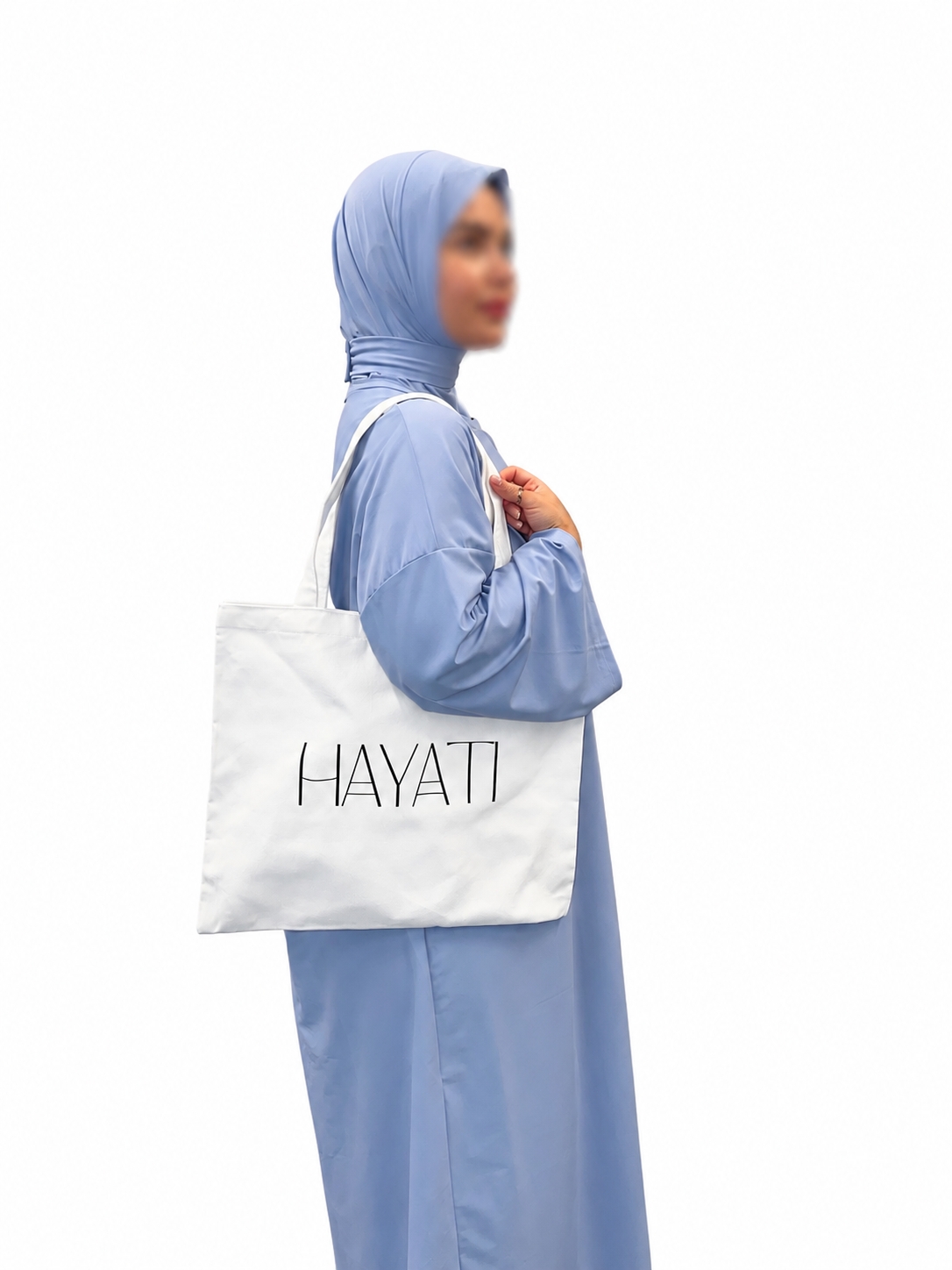 HAYATI 3-Piece Burkini Turquoise with instant hijab - Quick-drying